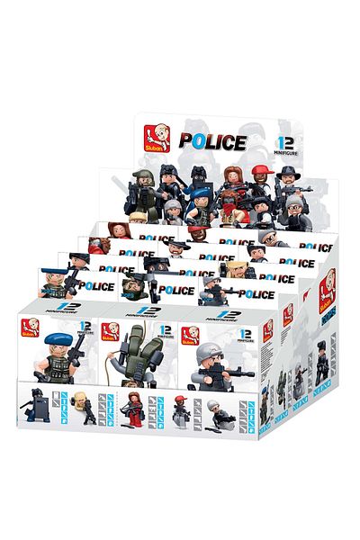 Sluban Police Series - Cops and Robbers Mini Figures Pack of 2
