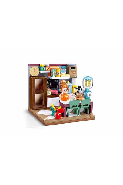 Sluban Mini HandCraft Series - Kitchen Building Blocks 178 PCS with Mini Figure