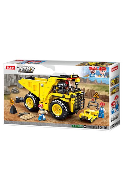Sluban Town Series -Tipper Building Blocks 416 PCS With 3 Mini Figures