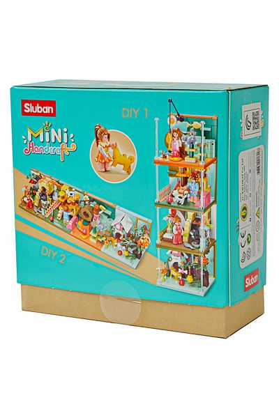 Sluban Mini Handcraft Series - Dog House Building Blocks 100 Pieces with Minifigures