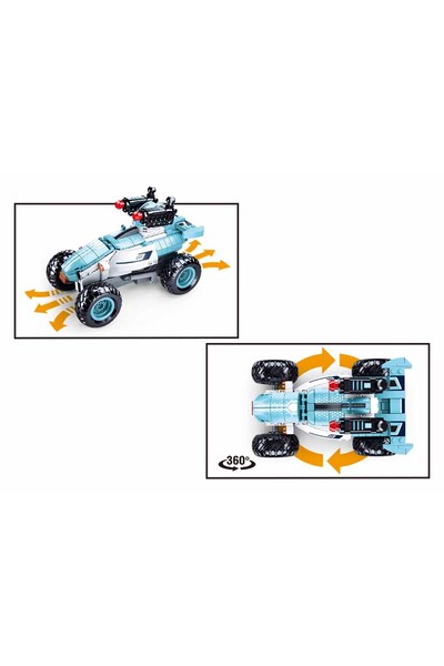 Sluban Power Bricks Series, Ice Rover Racing Car Building Set 268 Pieces, with Remote Conrtol