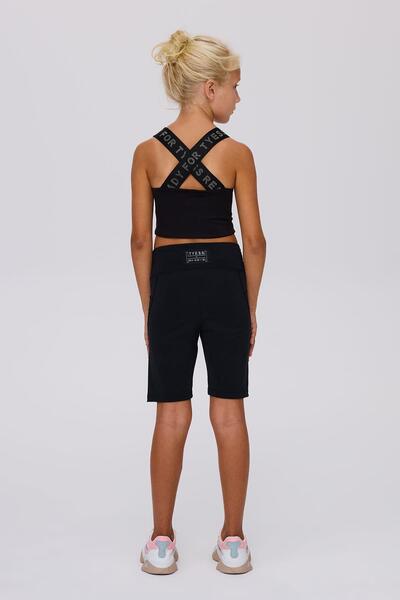 Tyess BG Store Girl's Black Tights