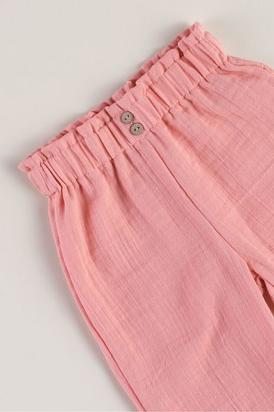 Bondberro 100% Cotton Muslin Fabric Baby Girl and Child Trousers