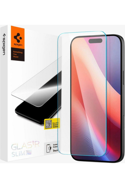 Spigen Προστατευτικό οθόνης Iphone 16 Plus και 15 Plus Slim HD Glass - Glas.tr