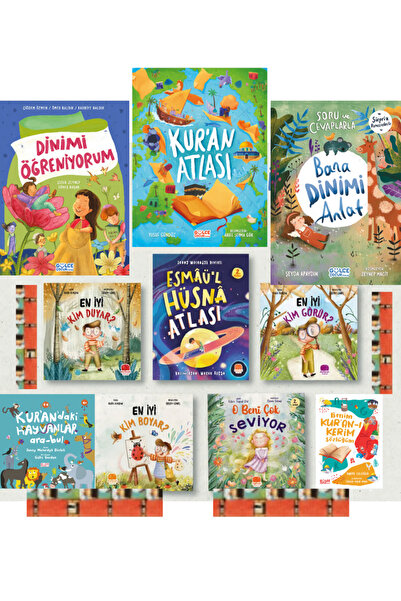 Timaş Çocuk 1.2.Sınıf(10nitelikli kitap)- Esmâü'l Hüsnâ Atlası,Kuran Atlası,S...