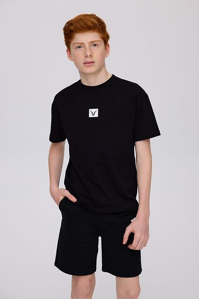 Nebbati Tricou negru pentru băiat BG Store