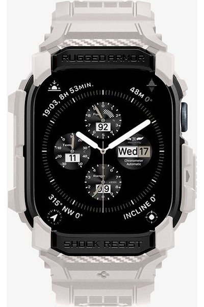 Spigen Apple Watch 42mm - Series 10 Rugged Armor Pro with Case and Band Strap