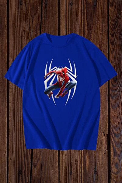FECCY Βαμβακερό μπλουζάκι με στάμπα Spider-Man σε μεγάλο μέγεθος
