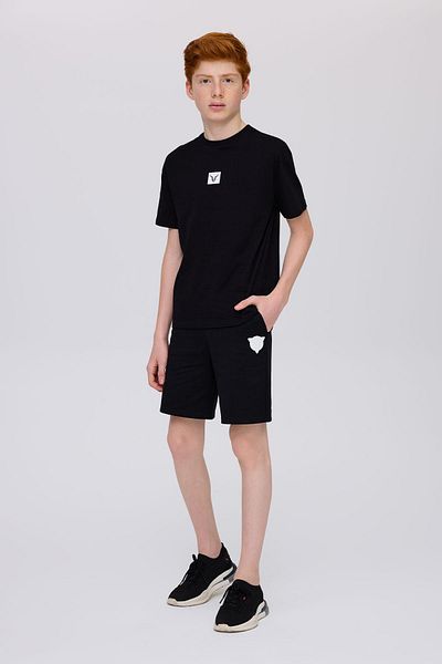 Nebbati Tricou negru pentru băiat BG Store