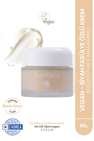 DumiDang Black Bean Cream- Vegan Sıkılaştırıcı ve Nemlendirici Krem-50g