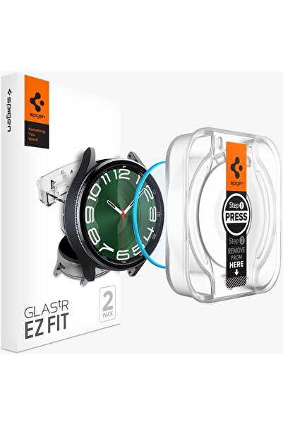 Spigen Galaxy Watch 6 (47mm) Cam Ekran Koruyucu Kolay Kurulum GLAS.tR EZ Fit ...