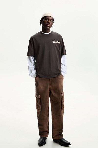 Bershka Relaxed-fit cargo trousers