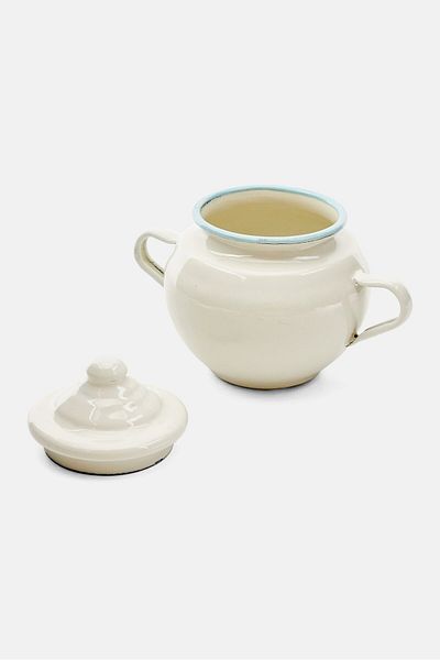 iBiLi Porcelain Sugar Bowl with Lid Versalles 500 ml, White