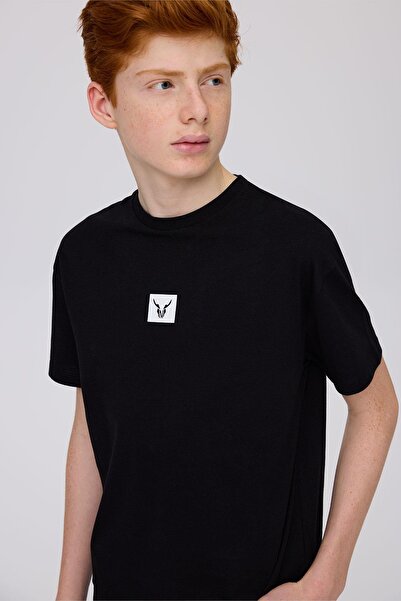 Nebbati Bg Store Boy's Black Tshirt