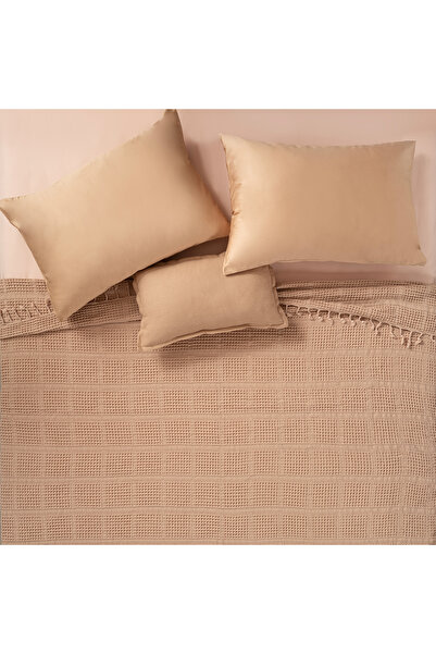 Zsa Zsa Zsu Solıd Tek Kişilik Pamuk Pike 160x220 Cm Kum Rengi