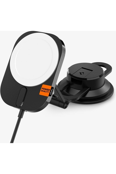 Spigen MagFit Dashboard Araç içi Telefon Tutucu + Manyetik Kablosuz Şarj Ciha...