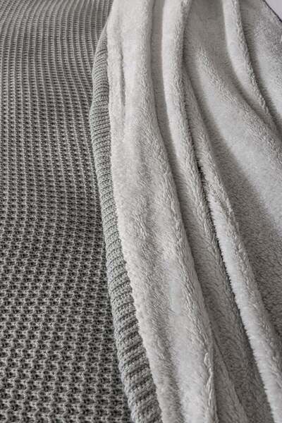 Altınbaşak Nobilis Marble Double Blanket Set