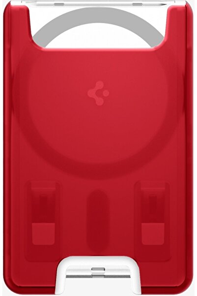 Spigen iPhone için MagSafe özellikli 3 Kartlı Manyetik Cüzdan Classic C1 Ruby - AFA07399