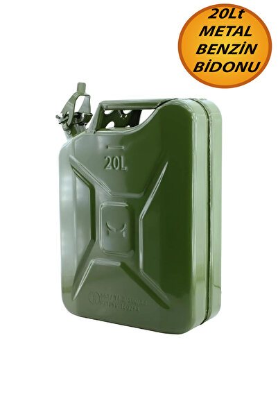 NUBLADO BRO Metal Benzin Bidonu 20 Litre Akaryakıt Mazot Taşıma Doldurma Depo...