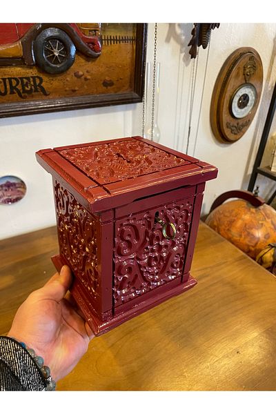 ANTİKA AYAL Wooden Piggy Bank