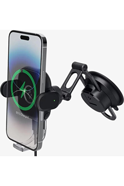 Spigen MagFit Dashboard Araç içi Telefon Tutucu + Manyetik Kablosuz Şarj Ciha...