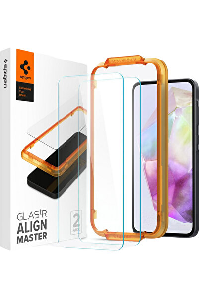 Spigen Προστατευτικό οθόνης Samsung Galaxy A35 5G, Spigen Glas.tR AlignMaster 2 υπολογιστές