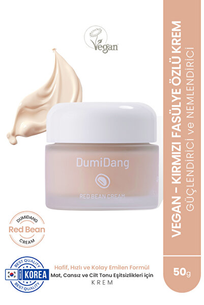 DumiDang Red Bean Cream-Vegan Güçlendirici ve Nemlendirci Krem-50g