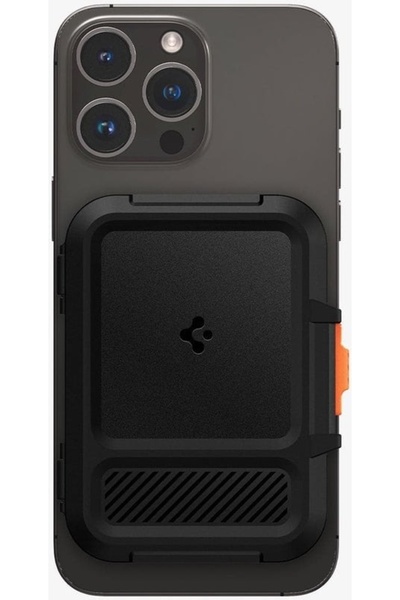 Spigen Μαγνητικό πορτοφόλι με 6 κάρτες και κλειδαριά για MagFit iPhone με Mag...