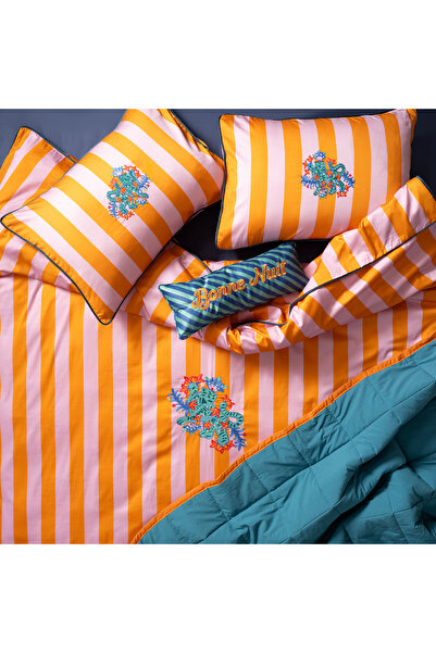 Zsa Zsa Zsu Lahor Nakışlı 300 Tc Saten E.kıng Sıze Pamuk Saten %100 Pamuk Nev...