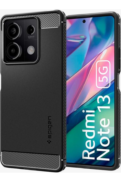 Spigen Xiaomi Redmi Note 13 5g Case Rugged Armor Matte Black