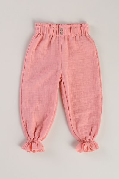Bondberro 100% Cotton Muslin Fabric Baby Girl and Child Trousers
