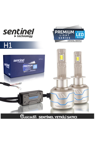 Sentinel Premium H1 Beyaz Led Xenon Ampül Seti 85W 14000 Lumen