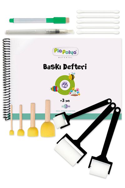 piapolya Printing Copybook and Educational Equipment |   Preschool Book |   Cylinder Printing |   Pompom Print