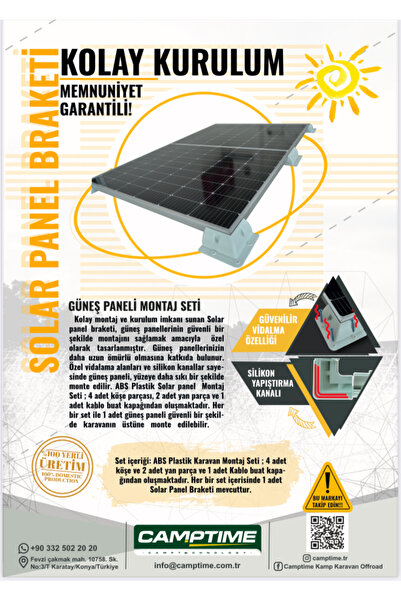 SUTORK Solar Güneş Paneli Montal Braketi 6+1