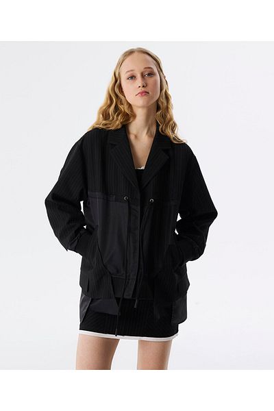 Twist Blazer Look Bomber Coat