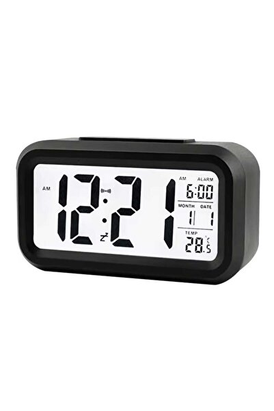 mr shopping MR Dekoratif Dijital Alarmlı Saat ,12/24 Dönüştürme Gece Görüşlü ...
