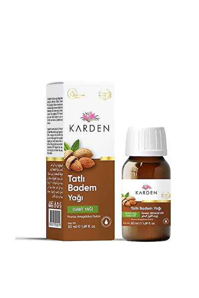 Karden Tatlı Badem Yağı 20 ml - %100 Doğal Cilt ve Saç Bakımı Yağı