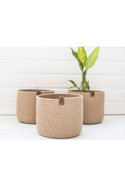 karelim home طقم منظم من الخيزران متعدد الأغراض مكون من 3 قطع مقاس 25 × 20 صن...