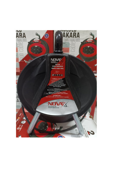 Toptancı Amca Novax Makaralı Ara Kablo Uzatma Kablosu Makaralı Priz Fiş Kalın 3x2.5 x 40 Metre