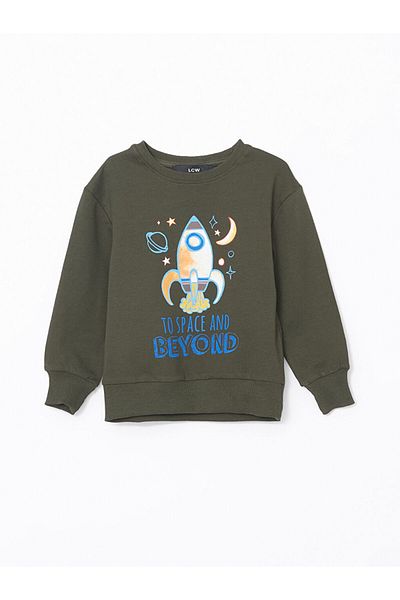 LC Waikiki Lcw Kids Crew Neck Printed Baby Boy Sweatshirt