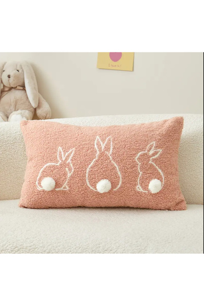 LWP Shop Husă pentru pernă Pink Pandan UK Teddy Rabbit