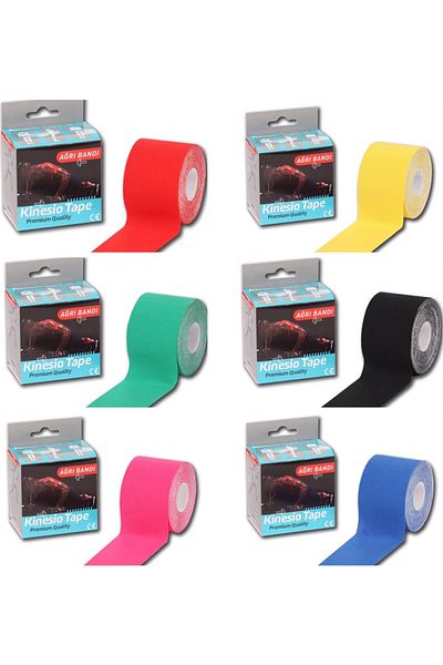 Megev Sport Tape Blue Color Kinesio Athlete Tape Pain Tape 5 Meters X 5 cm