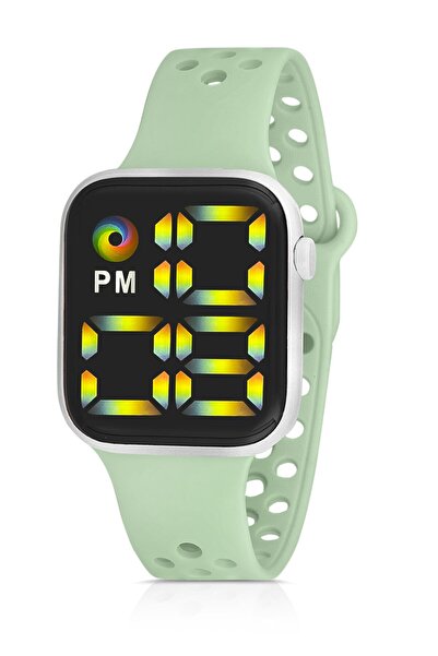 Polo Air Digital Unisex Luminous Colorful Wristwatch Green Color