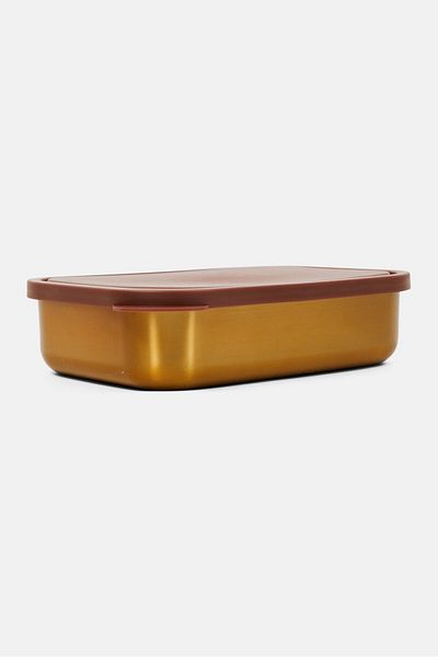 Earlstree & Co Stainless Steel Lunch Box, Gold