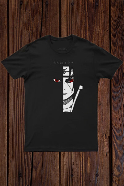 FECCY Tricou oversize din bumbac imprimat Uchiha Itachi