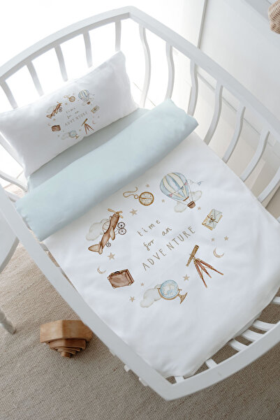 Tuğba Kuğu Mother's Side Crib Bedding Set - Royal Series - Adventure Baby (60X100)