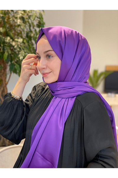 Sima Purple-103 Valentino Shawl - Ζωντανό σχέδιο