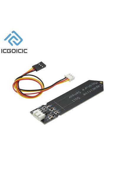 Choice Capacitive Soil Moisture Sensor Module Not Easy to Corrode Wide Voltage Wire 3.3~5.5V Corrosion R...