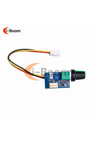 Aideepen DC 12V Manual 4-Wire PWM Fan Speed Motor Controller Board With Knob Switch 3P Plug Electrical Equ...