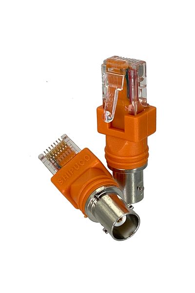 Choice 1Pcs BNC Female to RJ45 Male Adapter Connector Chassis Panel Mount Monitor Accessorie